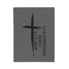 John 3:16 / Ephesians 6:17 / Velveteen Plush Blanket