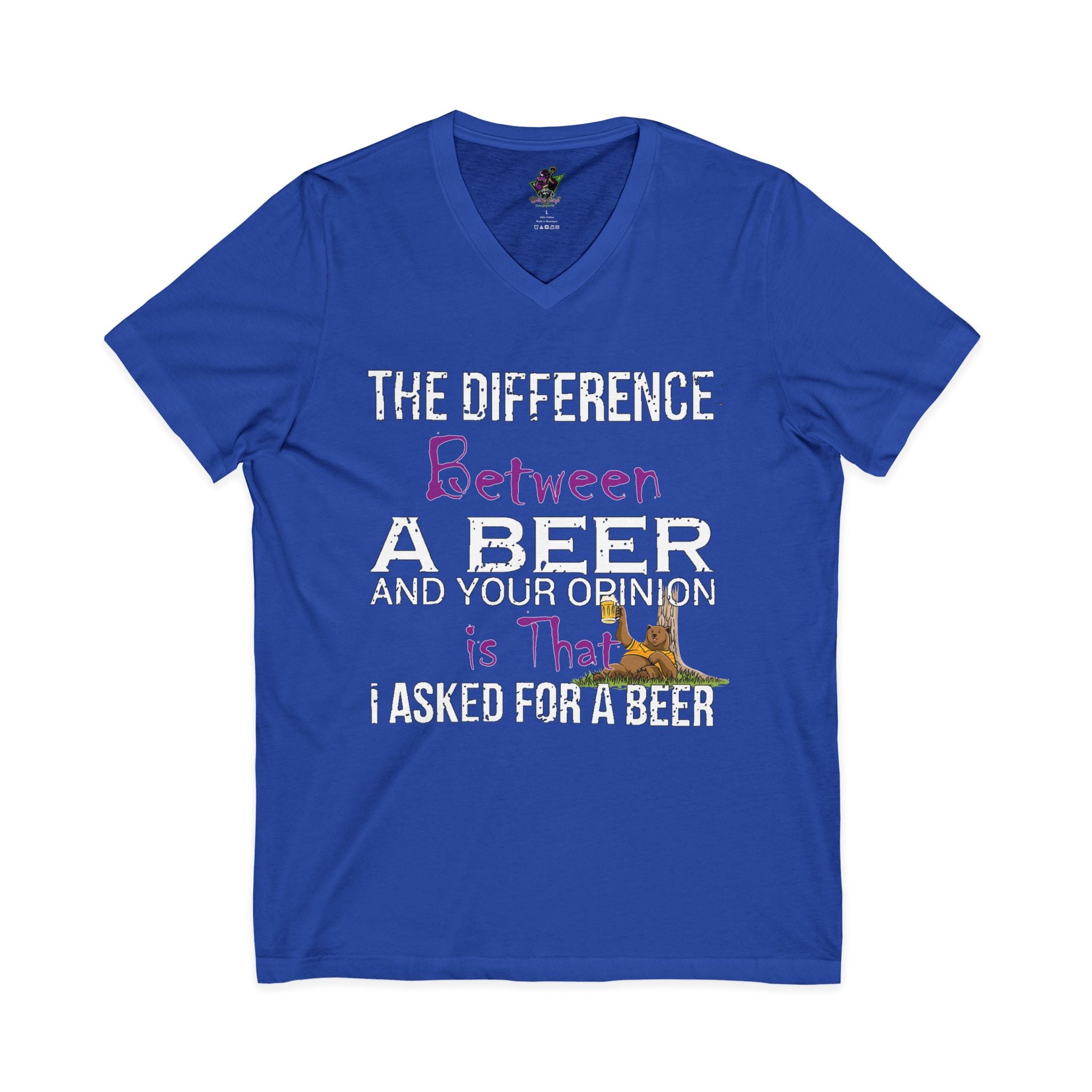 Difference Between Beer / V‑Neck Tee