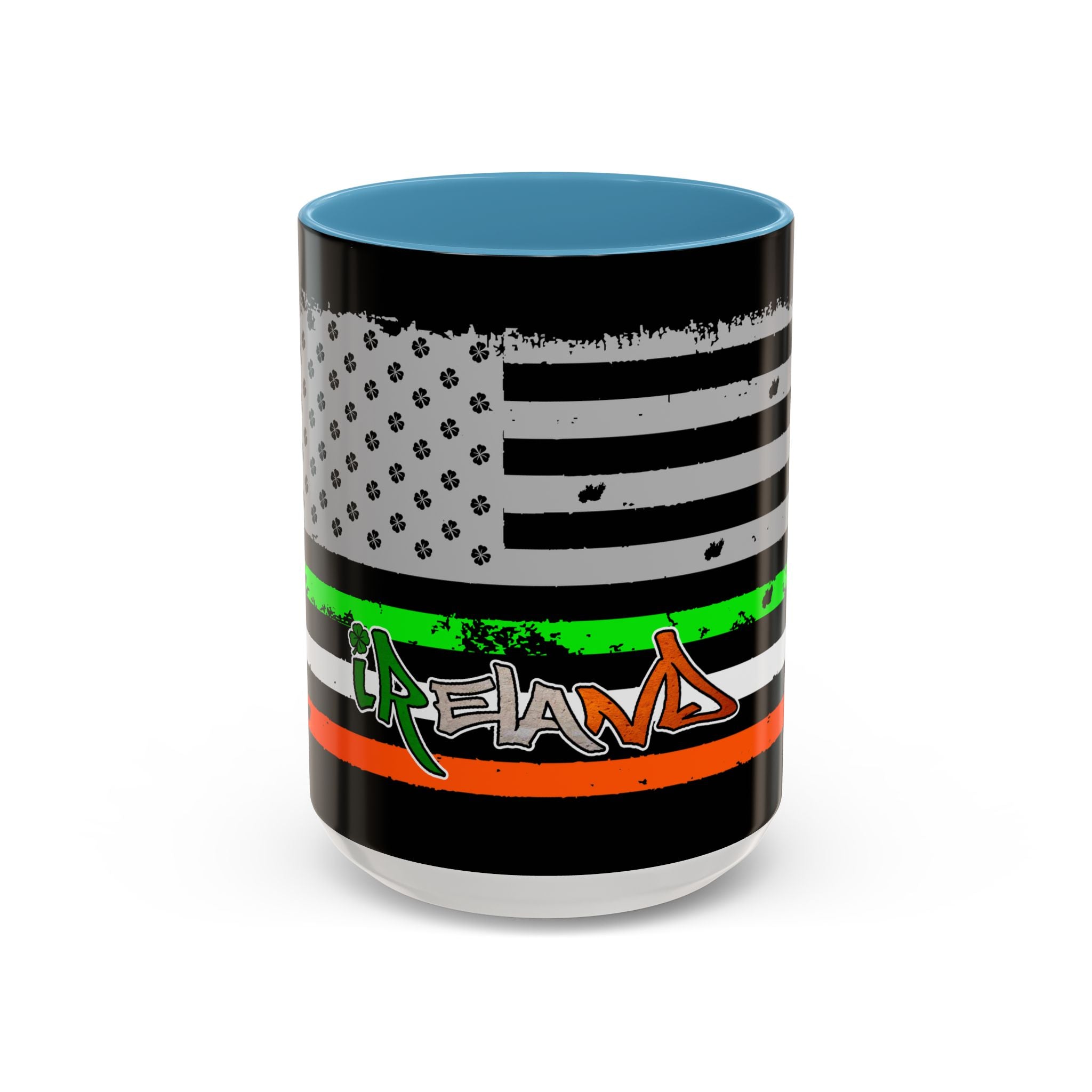 American/Ireland Flag / Accent Coffee Mug 11/15oz