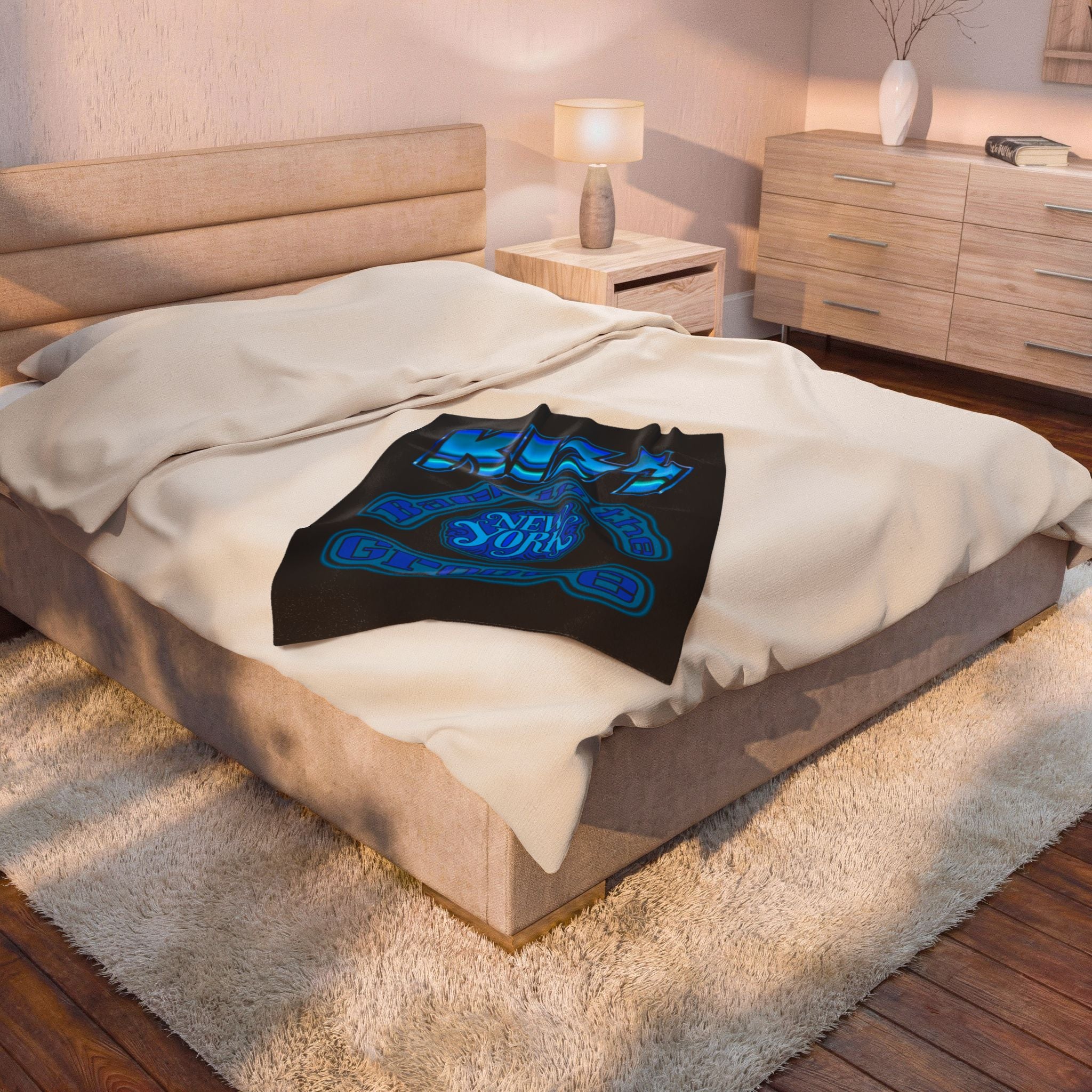 Ace Frehley NY Grove Back / Velveteen Plush Blanket